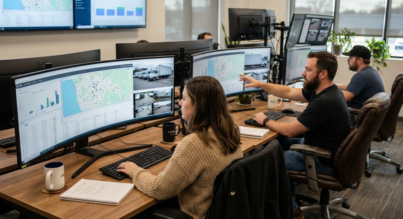 Optymalizacja tras a dostęp do nagrań z pojazdów.